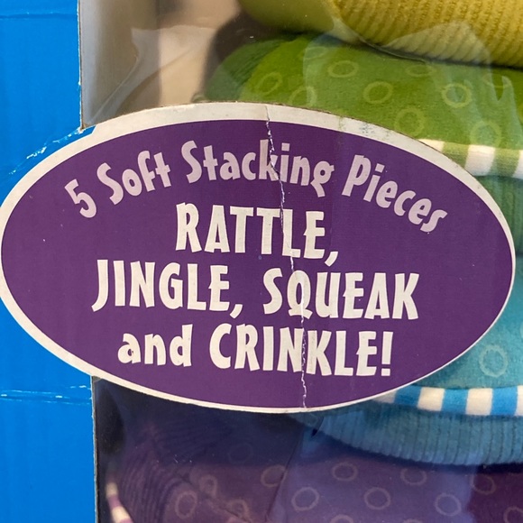 NEW Melissa & Doug First Play Plush Rainbow Stacker Machine Wash, Squeak, Rattle - Picture 3 of 6